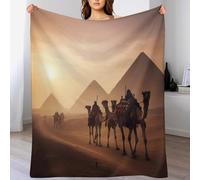 LHXLHXX Animal Camel Super Soft Throw Blanket Throw for Sofa Couch Bed Flannel Machine Washable Nap Blankets Bed Spread 130×150cm