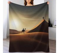 LHXLHXX Animal Camel Super Soft Throw Blanket Throw for Sofa Couch Bed Flannel Machine Washable Nap Blankets Bed Spread 130×180cm