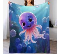 LHXLHXX Animal Octopus Blanket Soft Cozy Blankets Throw Couch Bed Print Couch And House Decor Throws for Sofa for Kids Boys Girls, 150×200cm