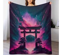 LHXLHXX Astral Gate Bedding Soft Flannel Throw Blanket, Four Seasons Living Room Outdoor Fuzzy Blankets Travel Camping Throws 130×180cm
