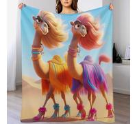 LHXLHXX Camel Blanket, Fluffy Super Warm & Soft Throw, As Sofa Cushion Bedspread Or Living Room Blankets 100×130cm