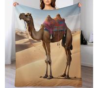 LHXLHXX Camel Super Soft Throw Blanket Throw for Sofa Couch Bed Flannel Machine Washable Nap Blankets Bed Spread 130×180cm