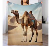 LHXLHXX Camel Throw Blanket, Super Warm, Flannel, Elegant, Fluffy Decoration Blankets for Sofa, Armchair, Couch And Bed, 130×180cm