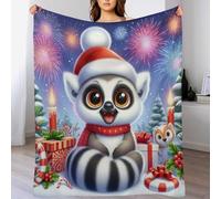 LHXLHXX Cute Raccoon Throw Blanket, Soft Microfiber Fluffy Flannel Blankets for Bed Sofa Couch Settees, Kids Adult Gift Travel 150×200cm