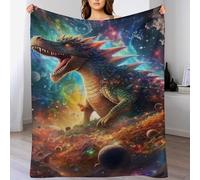 LHXLHXX Dinosaurs Throw Blanket, Soft Lightweight Blankets Breathable And Moisture Absorption for All Season for Couch/Bed, 100×130cm