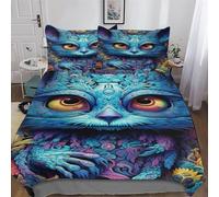 LHXLHXX Koalas Bedding Set Duvet Cover with Pillowcase Soft Microfiber 3D Quilt Cover 2 Pieces For Boys, Girls And Teenagers Single(135x200cm)