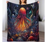 LHXLHXX Octopus Blanket Ultra-soft Micro Fleece Blankets Soft And Warm Throws Anti-pilling Throw For Adults & Kids 130×150cm