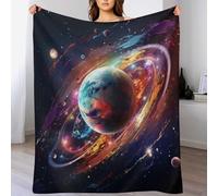 LHXLHXX Planet Blanket Warm Adult Super Soft Blankets Anti-pilling Machine Washable Throw For Adults & Kids 150×200cm