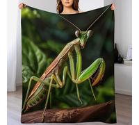 LHXLHXX Praying Mantis Blanket, Fluffy Super Warm & Soft Throw, As Sofa Cushion Bedspread Or Living Room Blankets 150×200cm