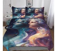 LHXLHXX The Twins Tango Soft Microfiber Duvet Cover with Pillowcases Comforter Cove Polyester Quilt Covers for Adults Teenager Kids Bedding Double (200x200cm)