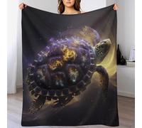 LHXLHXX Tortoise Soft Plush Throw Blanket Warm Cozy Fur Throws for Sofa, Couch, Chair, Anti-pilling Quality Washable Bed Blankets, 100×130cm