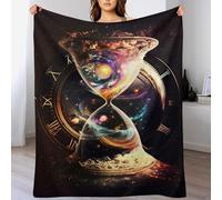 LHXLHXX Universe of Time Soft Throw Plush Blanket Soft Flannel Material - Home Decor Bed, Couch, Sofa Travel Nap Throws Blankets 130×150cm
