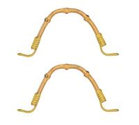 LhyBtm 2 Pack Bamboo Teapot Handle Replacement Accessories Supplies for Ceramic and Pottery Tea Pots Tea Kettle Handle Purse U-Shape Handle Replacement for Chinese Teapot, 4 Inch