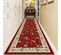 LHYZF Red Runner Rug for Hallway, Narrow Carpet Runners for Entryway Stairs Hall Corridor,1m/1.5m/2m/2.5m/3m/3.5m/4m/4.5m/5m/5.5m/6m Long Carpets (Size : 80×350cm/2.6ft×11.5ft)