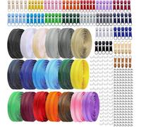 LHZHLE Continuous Zips Roll for Sewing: #3 76 Yards Color Nylon Zipper Tape with 76 Slider