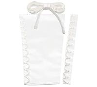 LHZHLE Corset Kit Dress Zipper Replacement Wedding Dress Corset Back Panel Lace up - Satin Women's Dress Loops Extender, 03 Ivory, 16