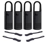 LHZHLE Metal Zip Pull Replacement: 8 Pcs Heavy Duty Zipper Pull - Zippers Tab for Suitcase Jacket Luggage Bag