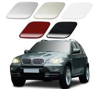 LHZPGC Car Front Bumper Headlight Washer Cover Cap for BMW X5 E70 2007-2012,ABS,D-Silver-Right