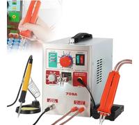 Li Battery Spot Welder,3.2kW Mini Portable Spot Welding Equipment,Pulse Welding Machine with Soldering Pens and Spot Welding Pens for Various Accumulators and Button Batteries(Spot Welding Pen 70 B)