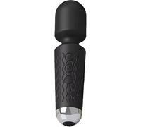 Li Boudoir Wireless Massage Wand (Black) - Waterproof USB Rechargeable Handheld Massager with 20 Vibration Patterns, 8 Speeds, Memory Function, Skin-Soft Silicone for Full Body Relaxation