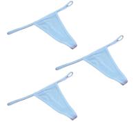 Li Boudoir Women’s Cotton G-String Thongs - Seamless Low-Cut T-Back Underwear, Soft Breathable Everyday Tangas, Invisible No-Show Sexy Panties (UK, Alpha, S, L, Regular, Regular, 3 Pack - White)