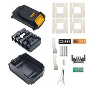 Li-ion Battery Case Parts Cover Replacement for Dewalt 18V Battery, 10-Cell 18650 Battery Case Replacement Cover Housing Repair Kit Parts for Cordless Power Tools