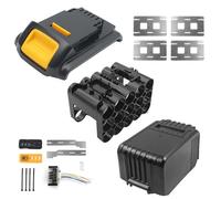 Li-ion Battery Case Parts Cover Replacement for Dewalt 18V Battery, 15-Cell 18650 Battery Case Replacement Cover Housing Repair Kit Parts for Cordless Power Tools
