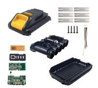 Li-ion Battery Case Parts Cover Replacement for Dewalt 18V Battery, 5-Cell 21700 Battery Case Replacement Cover Housing Repair Kit Parts for Cordless Power Tools