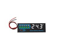 Li-Ion Battery Tester 7-55V with LED Display for Voltage and Power Monitoring, Compatible with Ternary Lithium, LiFePO4, Acid Batteries (3S-14S), Red/Blue/White/Green