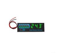 Li-Ion Battery Voltage Tester 7-55V with LED Display for Ternary Lithium Iron and Acid Batteries, Power Monitoring and Low Voltage Alarm Function(Green)