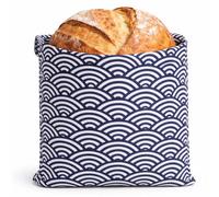 Li’l Things CLASSIC Beeswax Bread Bags - Reusable Plastic-Free Bread Storage (Set of 2) for Sourdough & Homemade Loaves - Breathable & Washable - Japanese Seigaiha Waves