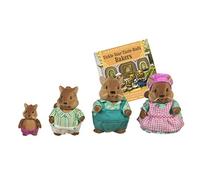 Li’l Woodzeez - Bushytail Squirrel Family - 5pc Toy Set with Miniature Animal Figurines and Storybook - Animal Toys and Accessories for Kids Age 3+