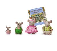 Li’l Woodzeez - Handydandy Mouse Family - 5pc Toy Set with Miniature Animal Figurines and Storybook - Animal Toys and Accessories for Kids Age 3+