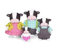 Li’l Woodzeez - MoosicalMoo Cow Family - 5 Pieces Toy Set with Miniature Animal Figurines and Storybook - Animal Toys and Accessories for 3+ Years