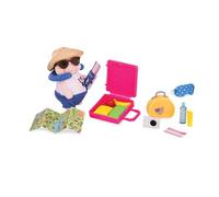 Li’l Woodzeez - Travel Playset with Pig Figurine - Miniature Playset for Imaginative Play - Portable Dollhouse with Accessories - Collectible Animal Figures - Encourages Creativity &