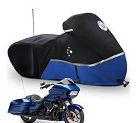 LI LIBZAKI Motorcycle Cover Storage for Touring Models Harley Davidson Road King,Road Glide,Street Glide, Electra Glide,Heritage Classic,Low Rider-ST,Indian/Honda/BMW/Ducati/Suzuki/Kawasaki/KTM Blue