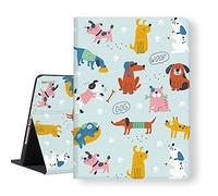 LI-LOVE Case for iPad 9th 8th 7th Generation 10.2 inch 2021 2020 2019 Release Slim Lightweight Protective Soft TPU Folio Stand Cover Cute Dog Smart Auto Wake Sleep Adjustable Angles Leather Case