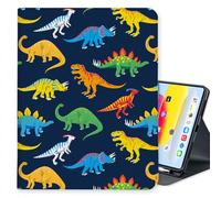 LI-LOVE Case for iPad A16 11 inch 2025 (11th Gen), iPad 10th Generation 10.9 inch 2022, Dinosaur Folio Stand Cover Soft TPU Multi Angles Auto Wake Sleep Smart Case with Pencil Holder