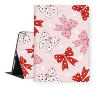 LI-LOVE Case for iPad A16 11 inch 2025 (11th Gen), iPad 10th Generation 10.9 inch 2022, Soft TPU Bows Folio Stand Cover Adjustable Angles Smart Auto Wake Sleep Case
