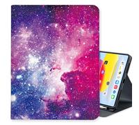 LI-LOVE Case for iPad A16 11 inch 2025 (11th Gen), iPad 10th Generation 10.9 inch 2022, Soft TPU Folio Stand Cover Galaxy Auto Wake Sleep Smart Case Multi Angles with Pencil Holder