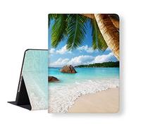 LI-LOVE Slim Lightweight iPad 8th/9th/7th Gen 10.2 inch ANSE Lazio Beach Island Soft TPU Folio Stand Cover Auto Wake/Sleep Smart Adjustable Angles Protective Case