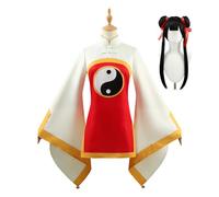LI MEILING Cosplay Costume Cardcaptor Sakura Anime Uniform Full Set For Halloween Carnival Festival(Size:XL,Color:White+Red)
