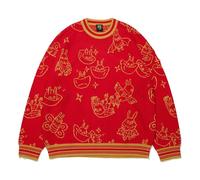 Li-Ning Rijindoujin All-Over Print Sweater 'Red Gold' AMBT007-1 S