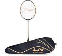 Li-Ning Turbo 99 Carbon Fibre Racket with Free Full Cover (Black/Gold)