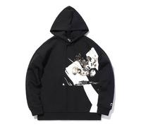 Li-Ning x Disney Loose Casual Hoodie 'Black White' AWDQ595-1 M