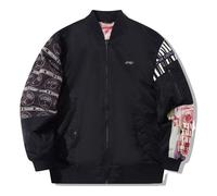 Li-Ning x PLEASURES Graphic Bomber Jacket 'Black' AJDT753-1 L