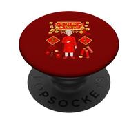 Li Xi Me Please Vietnamese Lunar New Year Old Man Ao Dai PopSockets Adhesive PopGrip