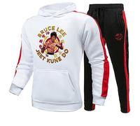 Li Xiaolong Dragon Hoodie and Joggers Pants Set Kung Fu Martial Art Li Xiaolong Dragon 3D Printed Tracksuit Set for Men Women
