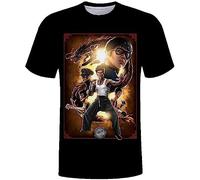 Li Xiaolong Dragon T Shirt for Men Kung Fu Martial Art 3D Printed Crew Neck T-Shirt Graphic Sport Tops Tees