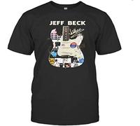 LI YA DENTAL Guitar Jeff Beck Band Members Signatures Tshirt Black XXL